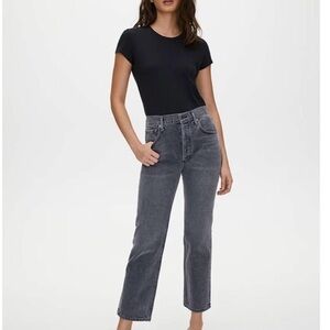 AGOLDE Ripley High Rise Straight Crop in Dovetail Size 27